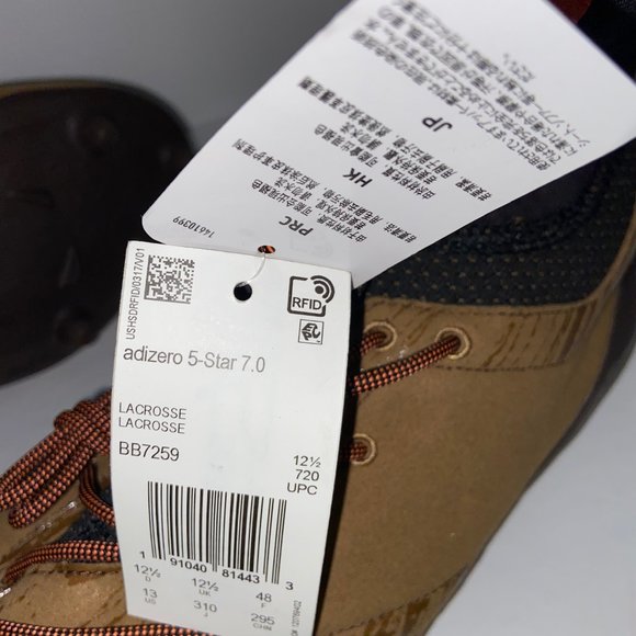 Adidas Adizero 5 Star 7.0 Mid Lacrosse Cleats Upstate Desert Brown BB7259 Men 13 main image 4